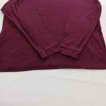 Croft & Barrow Men’s XL Easy Care Mock Neck Red Cotton T-Shirt Long Sleeve image 9