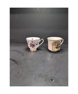 Mismatched Teacups Collection, Society Violets China Cup, Lancaster Sand... - $13.57 CAD