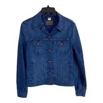 Levis Womens Jacket Adult Size medium Blue Denim Western Rockabilly Long... - £28.25 GBP