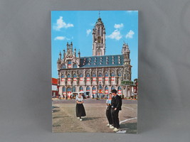 Vintage Postcard - Zeeland Netherlands Traditional Clothing - Sleding - £11.21 GBP