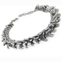 Alchemy Gothic Vertebrae Pewter Bracelet Metal Spine Bone Links Chain Pu... - £51.11 GBP