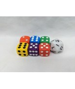Lot Of (7) Dice (6) Colored D6 (1) White D20 - $203.19 MXN