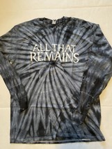 All That Remains Tie Dye Logo Mens Long Sleeve Shirt Size XL Shadows Fall  - $39.54