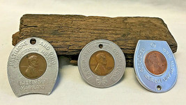 Encased Souvenir Good Luck Coins Balto. MD Lot Stewarts B&amp;O Scratcher Museum - £23.91 GBP
