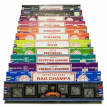 Satya Sai Baba Nag Champa Assortiment Bâtonnets d&#39;Encens Parfum Agarbatti 180g - £15.00 GBP