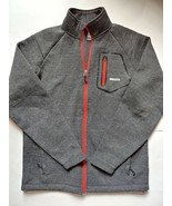 Avalanche Full Zip Cotton Jacket Sweater Mens Size Small Gray Orange Zip... - £19.34 GBP