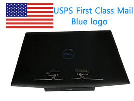 New LCD Back Cover DELL G3 15 3590 Laptop Blue logo Rear Lid & Hinges set Black - £51.89 GBP