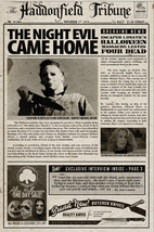 1978 Halloween Haddonfield Tribune The Night Evil Came Home Michael Myers  - £2.54 GBP