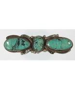 Sterling Silver Navajo Turquoise Extra Long Ring with Accents Size 9.25 - $497.57 CAD
