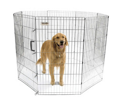 Precision Pet Products Exercise Pen Silver 1ea/42 in - £189.11 GBP