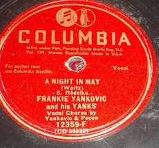 Frankie Yankovic w/ Johnny Pecon 78 A Night In May / Just Because Polka Y5 - £5.56 GBP