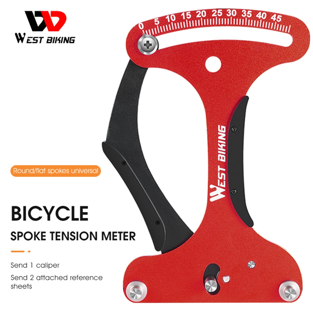 House Home WEST BIKING Bicycle Tool Spoke Tension Meter For MTB Road Bike Wheel  - £19.87 GBP