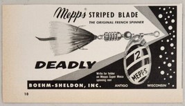 1962 Print Ad Mepps Striped Blade French Spinner Fishing Lures Antigo,Wisconsin - £7.77 GBP
