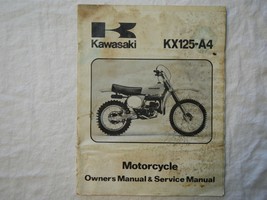 1978 Kawasaki KX125-A4 KX 125 A4 owner&#39;s service repair shop manual - $6.92