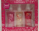 Body Fantasies Body Spray  Gift Set Cotton Candy Sweet Sunrise Pink Vanilla - $16.68