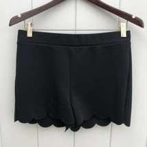 Express Women&#39;s Shorts Black Scalloped Small - $13.36