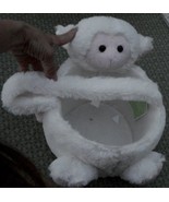 Gently Used Cloth Lamb Basket, Plastic Frame, VERY GOOD CONDITION - SUPE... - $27.15 CAD