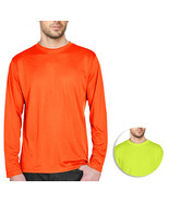 Men&#39;s ANSI/ISEA Safety Work Construction Performance Long-Sleeve Neon T-... - $466.27 MXN