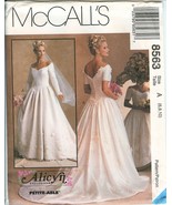 McCalls 8563 Alicyn Bride Bridal Wedding Gown Dress Off Shoulder pattern... - £7.18 GBP