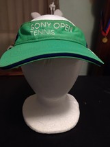 Sony Open Tennis Visor - FILA Brand - Adjustable - Green &amp; Blue - £18.17 GBP