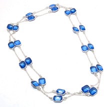 Tanzanite Quartz Gemstone Handmade Fashion Ethnic Necklace Jewelry 36&quot; SA 6385 - $8.99