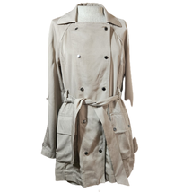 Vince Camuto Khaki Trench Coat with Belt Size XS - £43.06 GBP