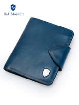 Wallet Men hide Leather Ultra Thin Large Capacity Wallet Bal Manent Leather Wall - £80.75 GBP