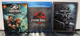 New &amp; SEALED Jurassic World (3D) + Jurassic Park III - Blu-Ray Disc Bundle - £15.41 GBP