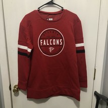 NWT Atlanta Falcons NFL Team Apparel Women&#39;s Red Fleece Sweatshirt SZ Medium - £12.50 GBP