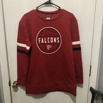 NWT Atlanta Falcons NFL Team Apparel Women&#39;s Red Fleece Sweatshirt SZ Medium - £12.73 GBP