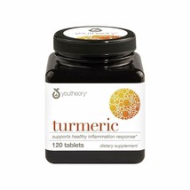 Youtheory Turmeric Advanced With Black Pepper Bioperine, 120 Count - £25.99 GBP