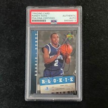 2006-07 Upper Deck Rookie Debut #110 Randy Foye Signed Card AUTO PSA Slabbed RC - £31.23 GBP