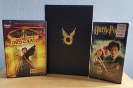 Mixed Media Lot of 3 Harry Potter Book, VHS Movie and DVD Game - £11.79 GBP