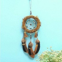 Norse Style Dreamcatcher With Natural Feathers - $14.00