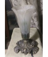 Trumpet Tulip Small Accent Night Light Lamp Cone Flower Glass Shade Working - £11.08 GBP