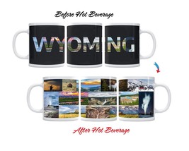 Color Changing! State of Wyoming ThermoH Exray Ceramic Coffee Mug - £11.84 GBP