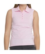 NWT G/FORE Blush Pink Featherweight Silky Tech Sleeveless Polo Golf Shir... - $54.99