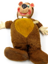 Vintage 1959 Knickerbocker Yogi Bear Huckleberry Hound Rubber Face Plush Stuffed - £15.78 GBP