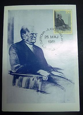 Maximum Card Yugoslavia Josip Broz Tito MC 1982 - $5.23