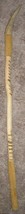 Vtg Natural Wooden Antler Head Handle Rawhide Leather Trim Walking Stick... - £30.69 GBP