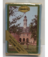 VINTAGE SEALED -  CONGRESS PLAYING CARDS CEL-U-TONE - THE CAPITAL WILLIA... - $13.85