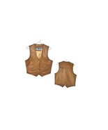 Vest Saguaro West Small Leather Vest Western Motorcycle Style Pre-Owned ... - $25.24
