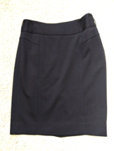 WHITE HOUSE BLACK MARKET Size 2 Black Hand Washable Lined Skirt WHBM EUC - $9.89