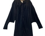 5&#39;4&quot; - 5&#39;6&quot;  Jostens Masters Graduation Gown Robe Black Elements Collection - $39.48