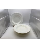 Set of 4 Lenox Decor WHITE SANDS Rim Soup Bowls - $59.99