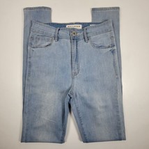 Bullhead Blue Denim Super High Rise Skinniest Jeans Size 3 Pacsun Light wash - £12.55 GBP