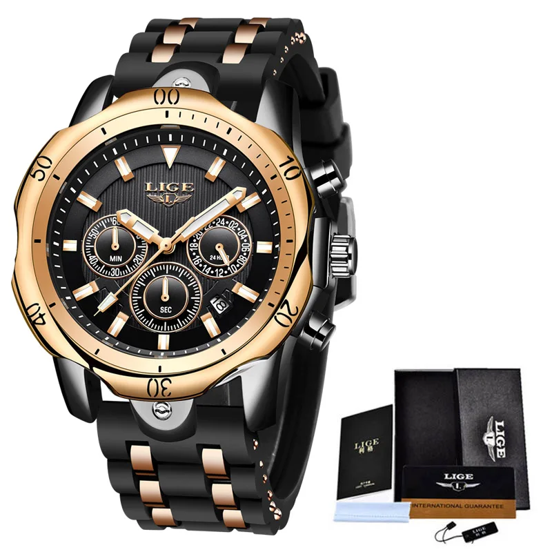 Watch LIGE Fashion Watch for Men  Mens  Waterproof Date Clock  WristWatch Watch  - $62.49