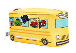 YOOBI Marvel Avengers Pencil Case Pouch Zipper Yellow School Bus Kids Gi... - $14.46