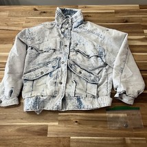 Vintage Izzi Blues Acid Wash Denim Jean Jacket 80s 90s Size Small Women’s  - $31.34