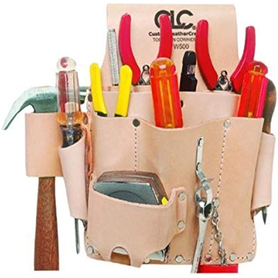 CLC Custom Leathercraft W500 Electrician&#39;s Tool Pouch, Heavy Duty, 8-Poc... - $39.11